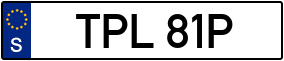 Trailer License Plate